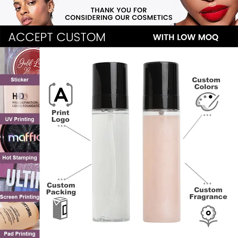 Private Label Mineral Spray Makeup Oil-Control Long Lasting Waterproof Natural Finish Face Setting Spray