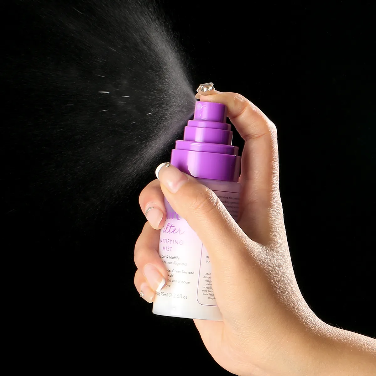 Mineral Makeup Setting Spray with SPF Oil Control & Waterproof for Dry Skin-Liquid Formula Natural Finish