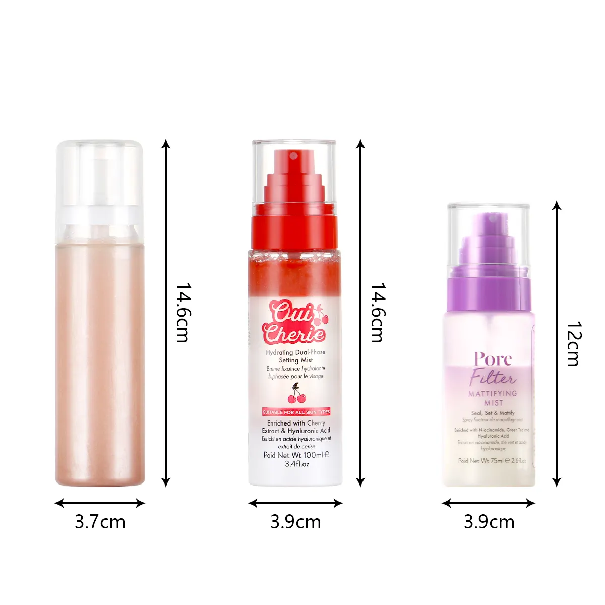 Wholesale Custom Aerosol Makeup Setting Long Lasting Alcohol Free Fixer Spray