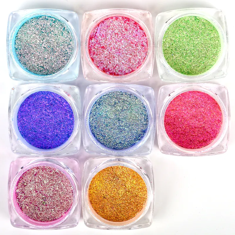 Private Label Color Chameleon Pearl Dark Loose Eyeshadow Waterproof Long Lasting Shimmer Finish Powder Form Chemical Ingredient