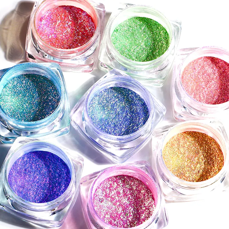 Private Label Color Chameleon Pearl Dark Loose Eyeshadow Waterproof Long Lasting Shimmer Finish Powder Form Chemical Ingredient