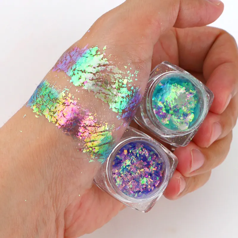 Manufacturer Holographic Eyeshadow Duochrome Flake Gel Chameleon Eye Shadow Cream Flakes