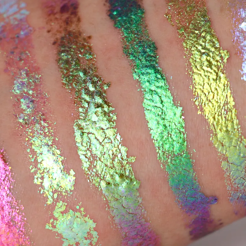 Manufacturer Holographic Eyeshadow Duochrome Flake Gel Chameleon Eye Shadow Cream Flakes