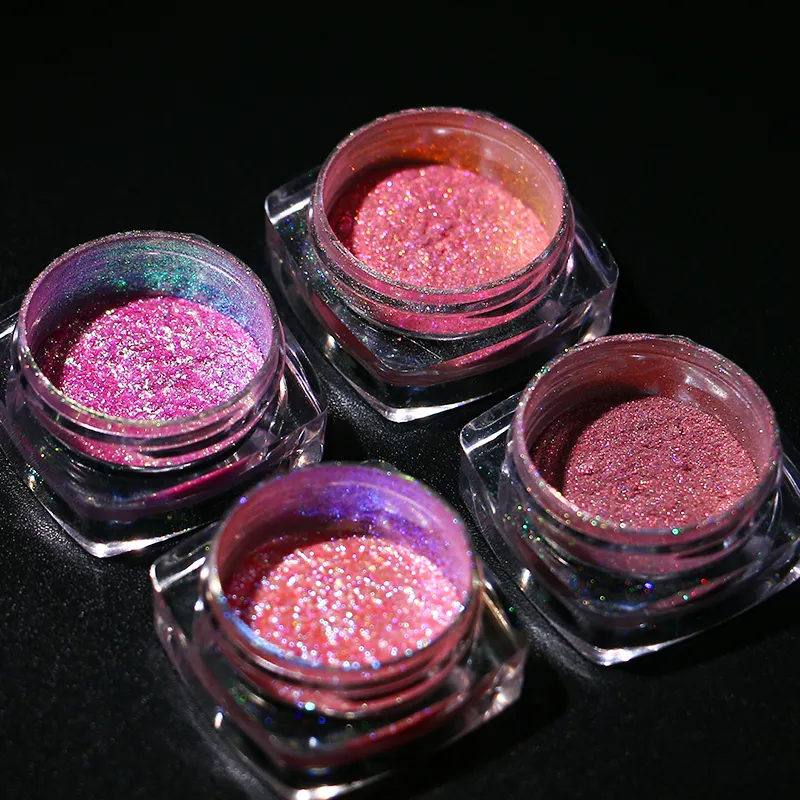 Eye Shadow Metallic Shimmer Finish Chemical Pastel Duochrome Multichrome Chameleon Chrome Mica Powder Wet