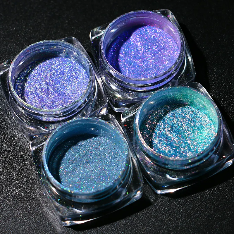 Eye Shadow Metallic Shimmer Finish Chemical Pastel Duochrome Multichrome Chameleon Chrome Mica Powder Wet