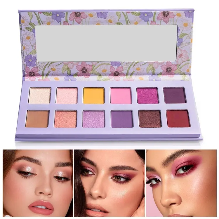 Professional Custom Matte High Pigment Shimmer Matte Long Lasting NO Brand Private Label Makeup Eyeshadow 8 Colors