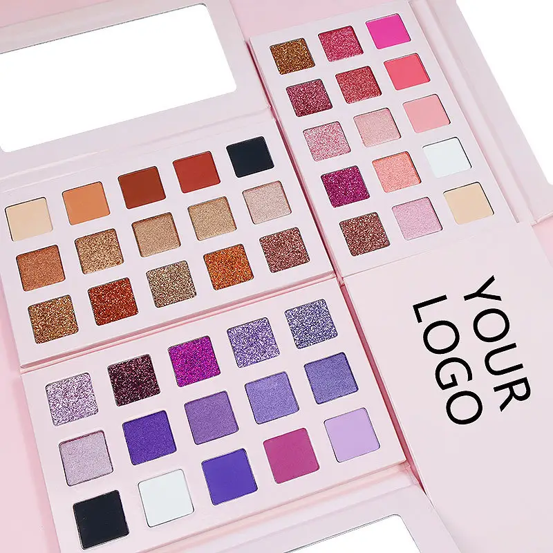 Factory High Quality Makeup Custom Logo High Pigment Eyeshadow Palette Low Moq Matte Eyeshadow Palette Private Label