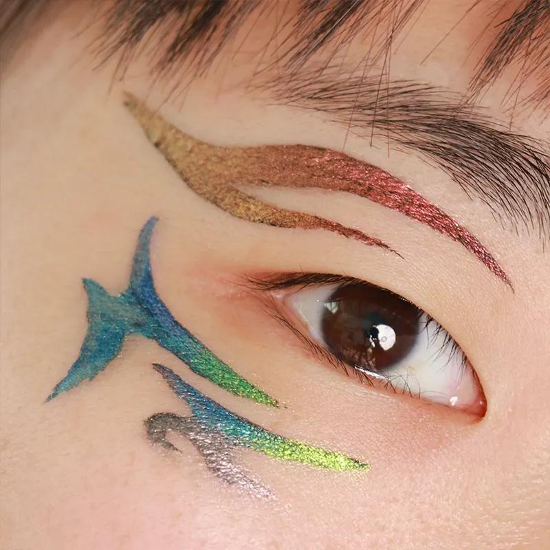 Hot Selling 9-Color Chameleon Eyeliner Lip Liner Private Label Duochrome Pencil for Eye Makeup Chemical Ingredient