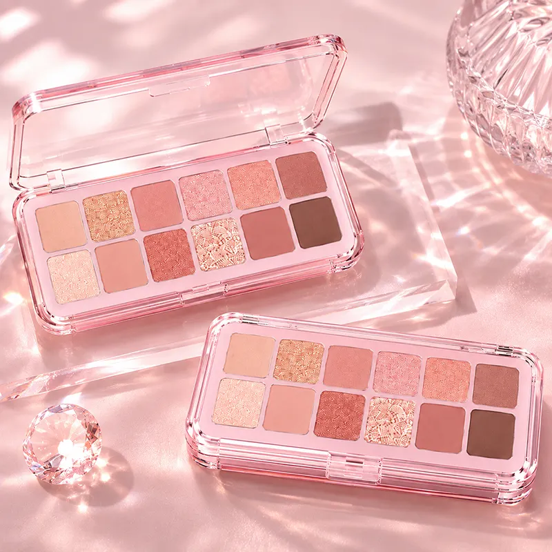 Custom Eyeshadow Palette OEM Cosmetics High-end Brand Contract Manufacturer 12-color Matte Eyeshadow Palette Private Label