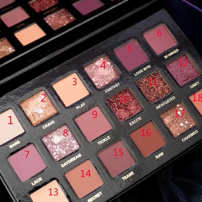 Factory Wholesale Cheap Vegan Shimmer Waterproof Long Lasting Multi-color Dark Powder Eyeshadow Palette Private Label