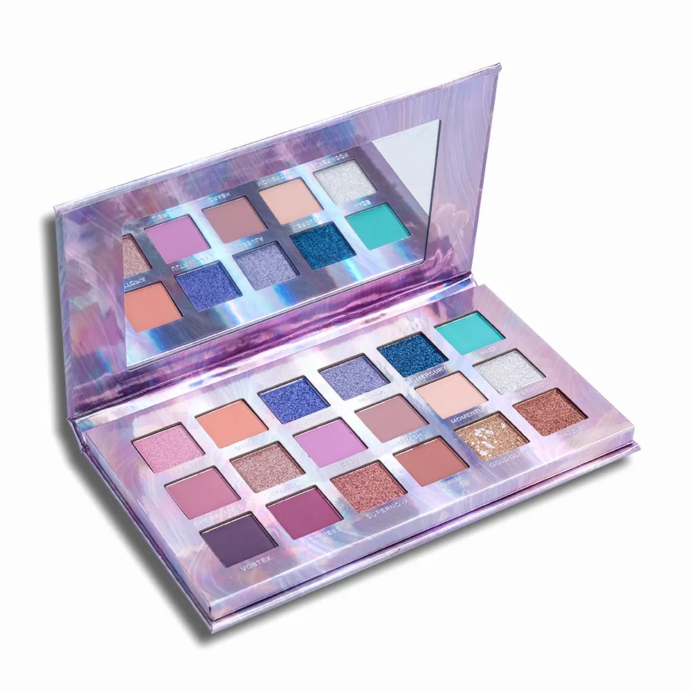 Custom Private Label OEM/ODM Mineral Powder Eye Shadow Palettes Shimmer Finish Waterproof Long-Lasting 8+ Colors 30g Dark Skin