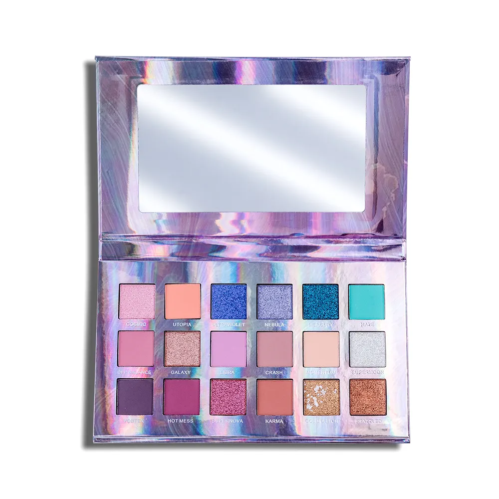 Custom Private Label OEM/ODM Mineral Powder Eye Shadow Palettes Shimmer Finish Waterproof Long-Lasting 8+ Colors 30g Dark Skin