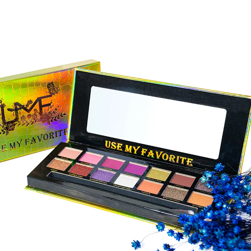 Eye Shadow Custom Cosmetics Logo Makeup Matte Waterproof Long Lasting Powder 14 Colors Eyeshadow Palette Private Label Fair Dark