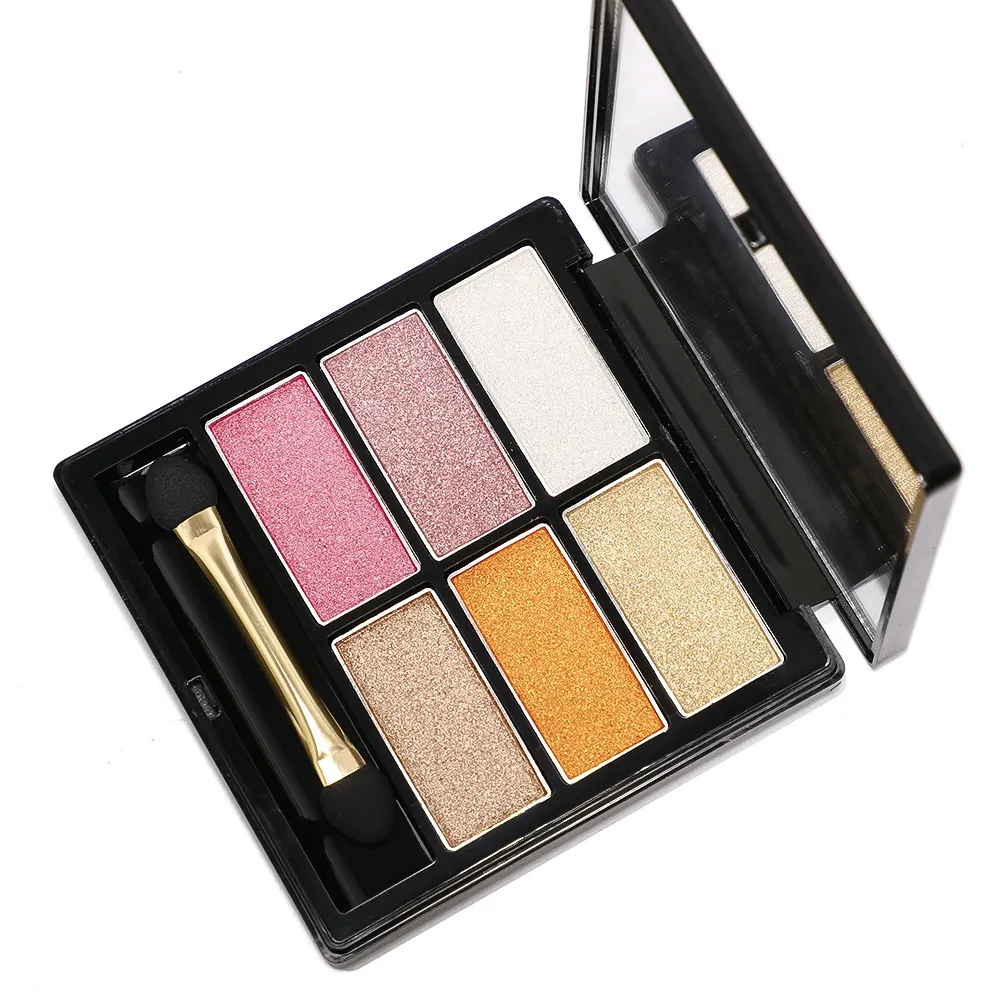 Glittering Custom Eyeshadow Palette Pigmented Own Brand Cosmetics Design Wholesale Makeup Organic Eye Shadow