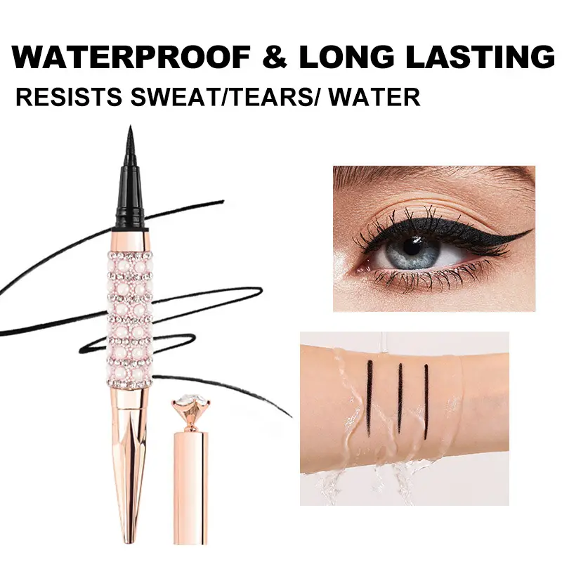 Waterproof Black Liquid Eyeliner Cruelty Free Long Lasting Fine Tip Easy to Apply for Perfect Eye Makeup