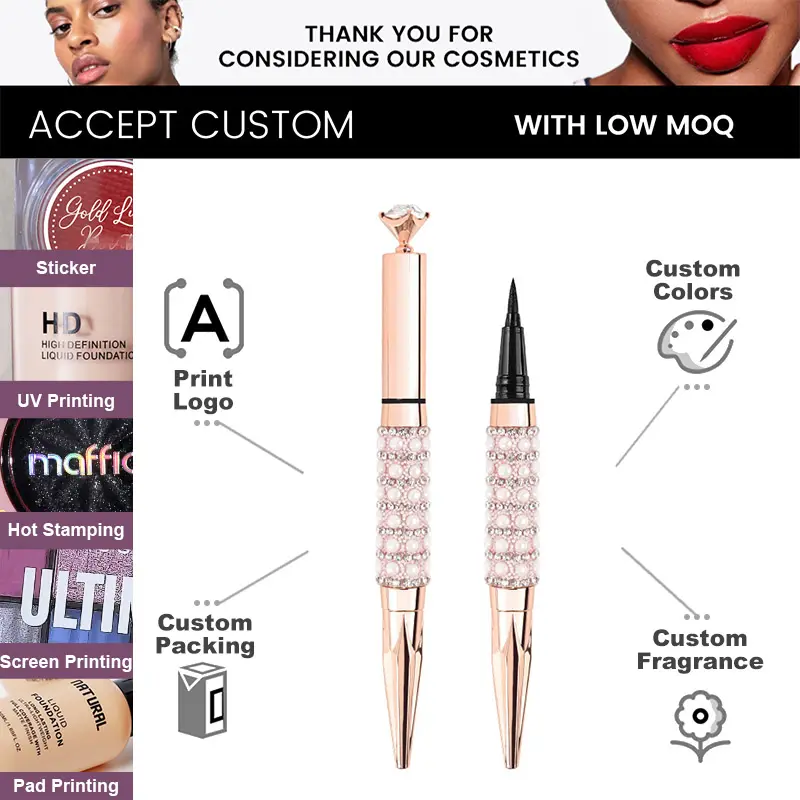 High Quality 12H Long-Lasting Black Eyeliner Pencil Matte Waterproof Cruelty-Free No Logo OEM/ODM Eyeliner