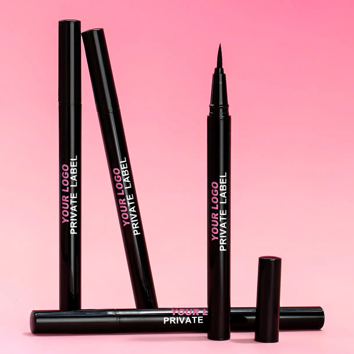 Private Label Long-Lasting Waterproof Eyeliner Pencil Eye Makeup Best Cruelty-Free Non-Smudge Easy-Glide Black