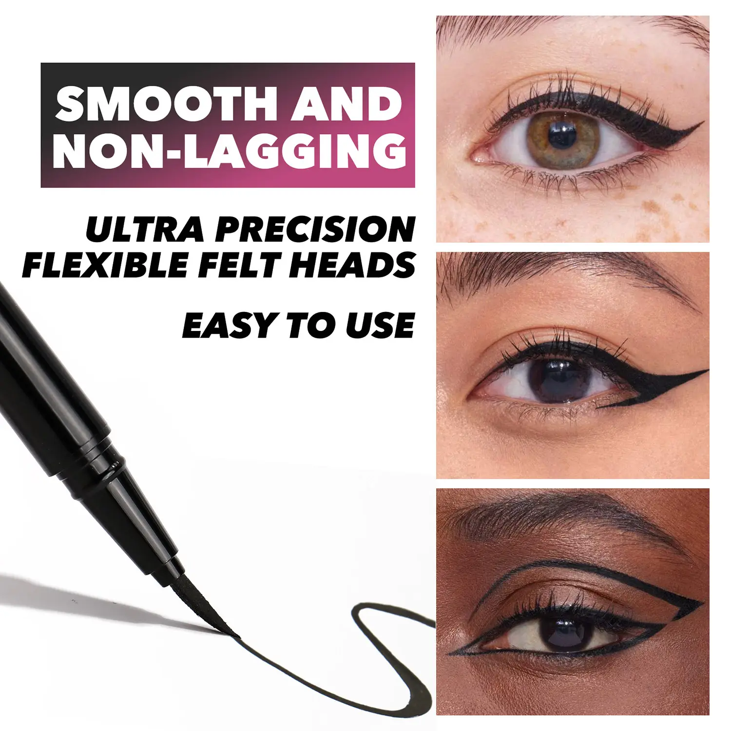 Private Label Long-Lasting Waterproof Eyeliner Pencil Eye Makeup Best Cruelty-Free Non-Smudge Easy-Glide Black