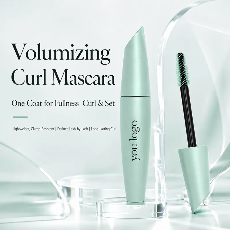 Custom Mascara OEM Brand Cosmetics Manufacturer Waterproof Long-lasting High-end Light Luxury Mascara Private Label