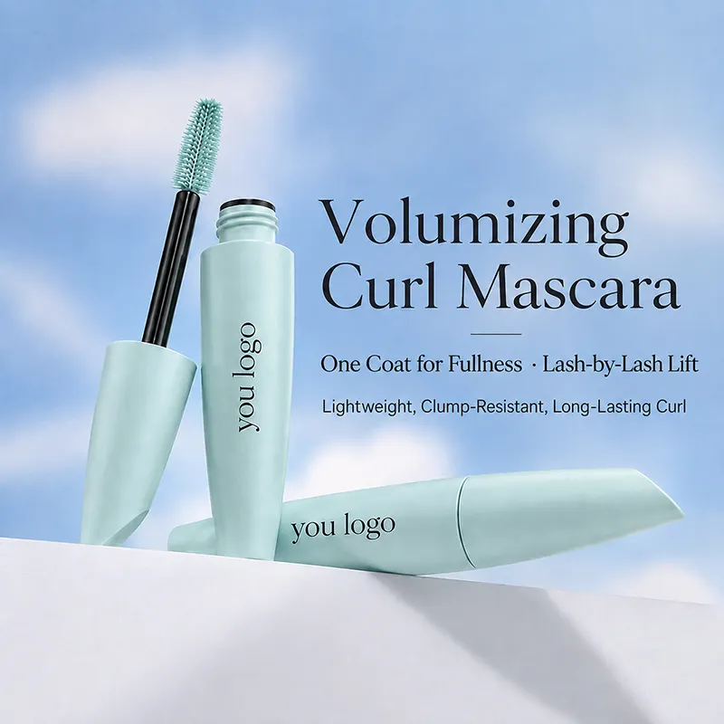 Custom Mascara OEM Brand Cosmetics Manufacturer Waterproof Long-lasting High-end Light Luxury Mascara Private Label