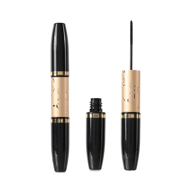 Custom Double Head Mascara Tubing OEM Waterproof with Mascara Brushes 4D Silk Fiber Mascara Private Label