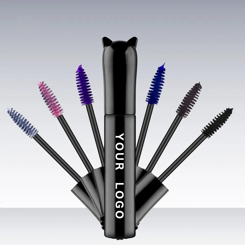 Custom Mascara Oem Cosmetics Manufacturer Blue Waterproof 4d Fiber Mascara Private Label