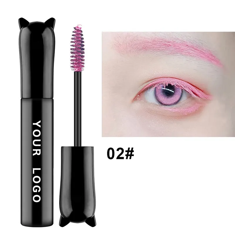 Custom Mascara Oem Cosmetics Manufacturer Blue Waterproof 4d Fiber Mascara Private Label
