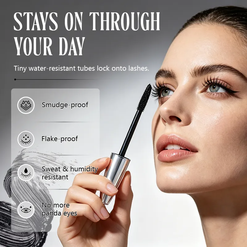 OEM Private Label Smudge-Proof Flake-Free Waterproof Tubing Mascara All-Day Sweat-Proof Lash Extension Wholesale Custom