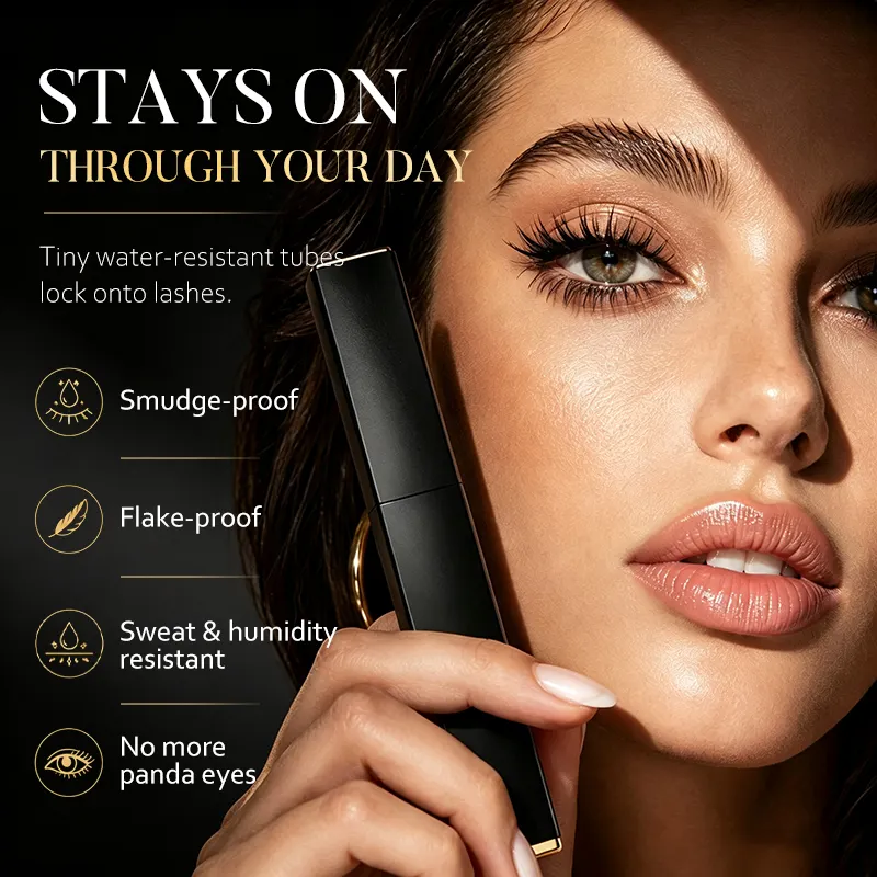 Wholesale Tubing Mascara Water Resistant Lengthening Sweat Humidity Proof Lightweight No Clump Long Wearing Custom Logo