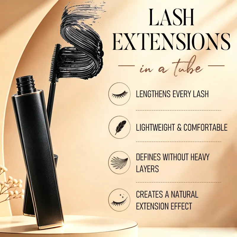 Private Label Tubing Mascara Micro Tube Technology Smudge Flake Proof No Panda Eyes Warm Water Removal Wholesale OEM