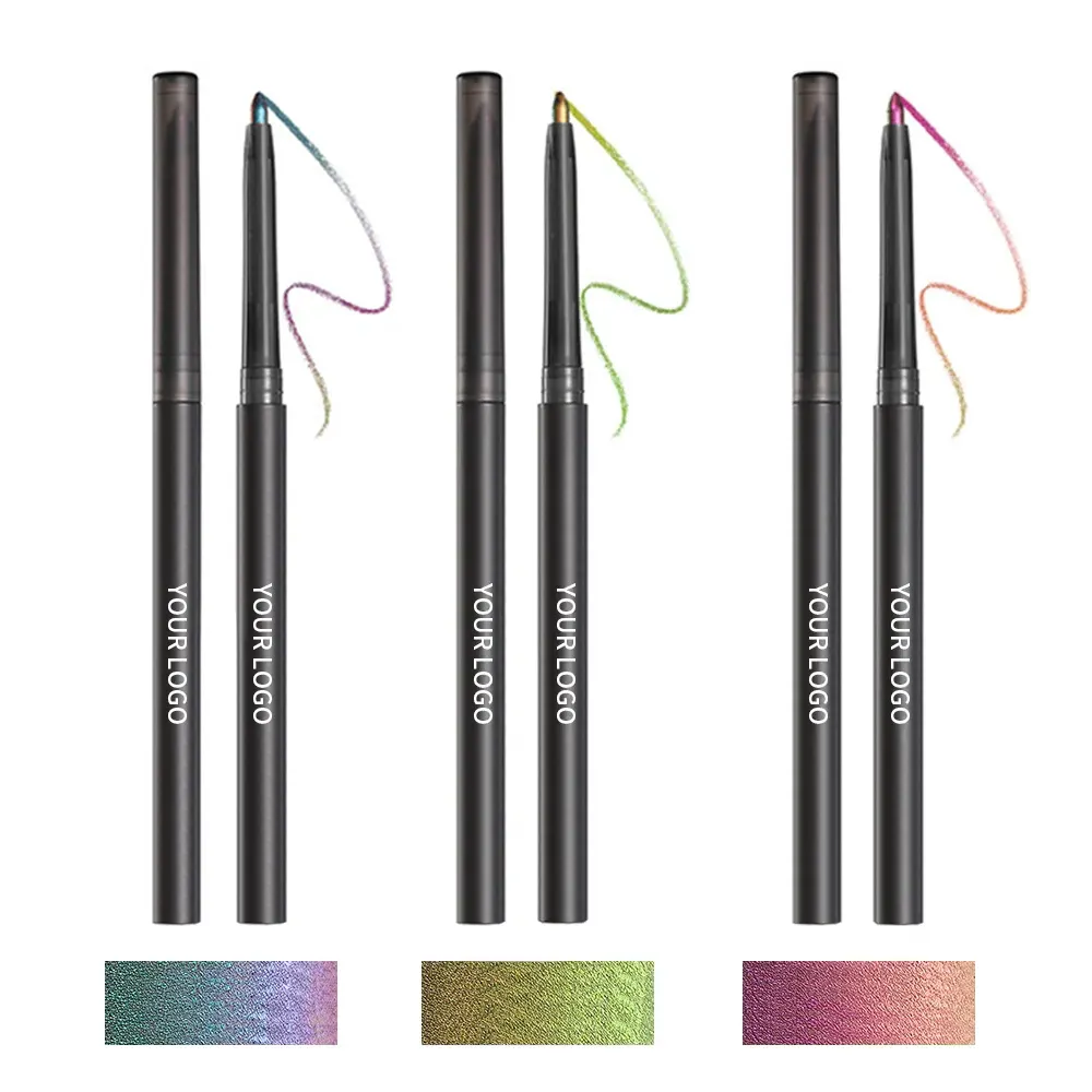 Private Label 5 Colors Mineral Liquid Eyeliner Waterproof Long Lasting Wholesale Makeup Double-headed Brush