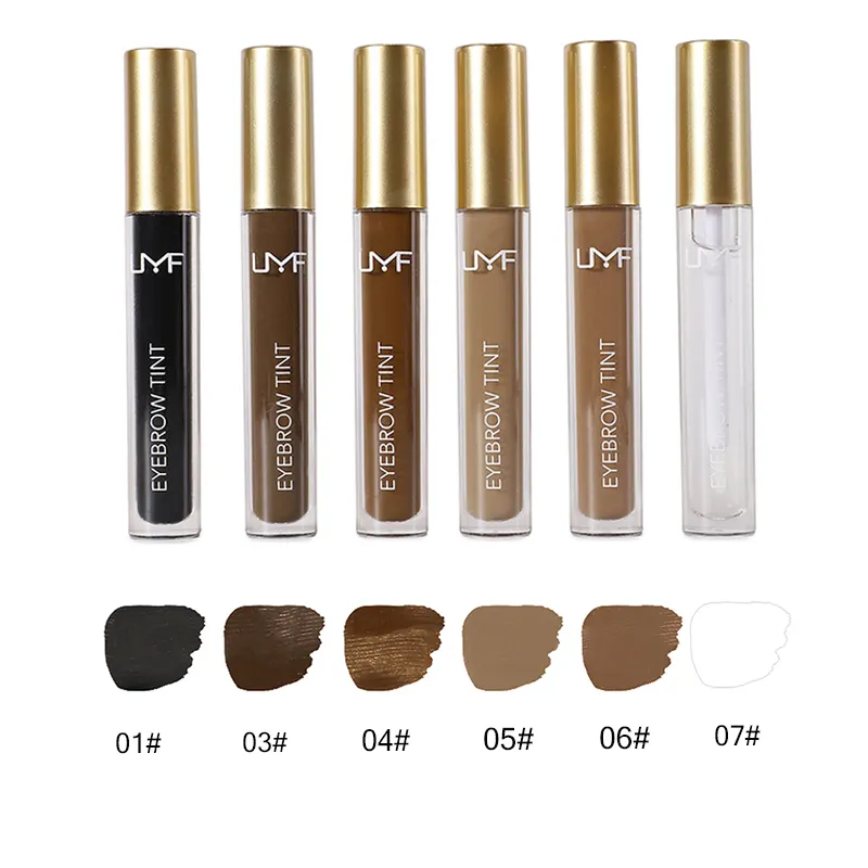 Eyebrow Gel Waterproof Tint Private Label Liquid Mineral 7 Colors 30ml Long-lasting Cosmetic Enhancer