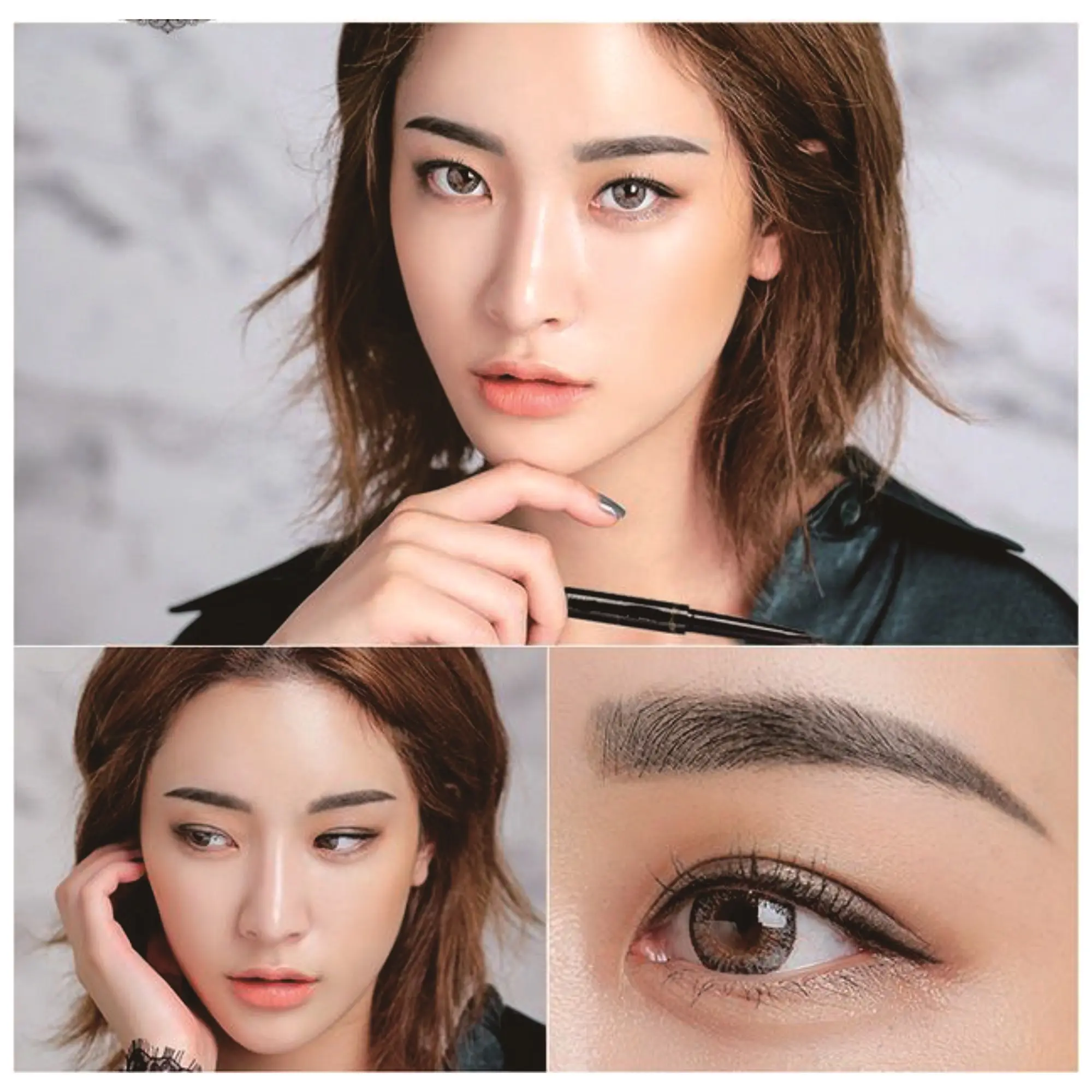 New Arrival Custom Waterproof Eyebrow Pencil Tube Private Label OEM ODM Pigmented Eyebrow Pencil Vegan Makeup