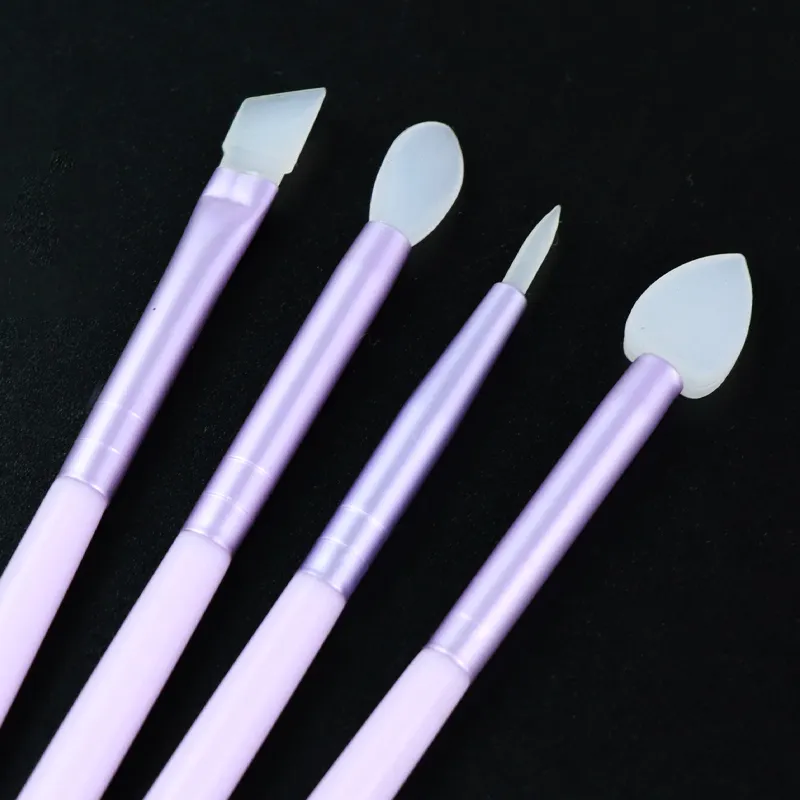 Wholesale Makeup Tools Soft Head Brush for Face Paint Single Customized Silicone Body Painting Brush With Logo