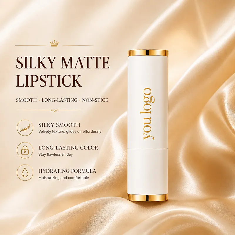 Custom Lipstick OEM High-end Cosmetics Factory Wholesale High-quality Non-stick Waterproof Long-lasting Lipstick Private Label