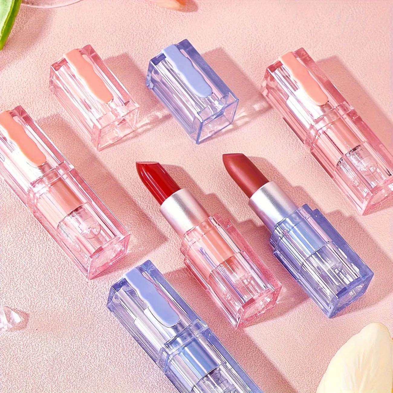 Custom Fashion Matte Lipstick Set OEM Private Label 3 Colors Waterproof Long-lasting Moisturizing Velvet Lipstick Highly