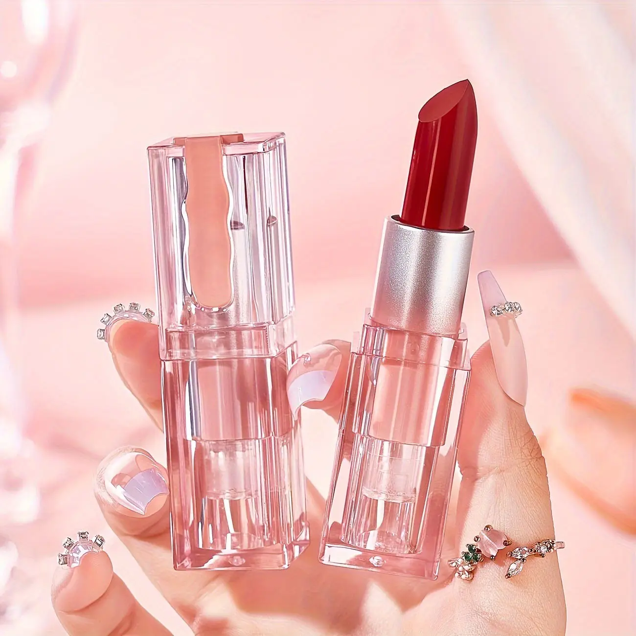 Custom Fashion Matte Lipstick Set OEM Private Label 3 Colors Waterproof Long-lasting Moisturizing Velvet Lipstick Highly