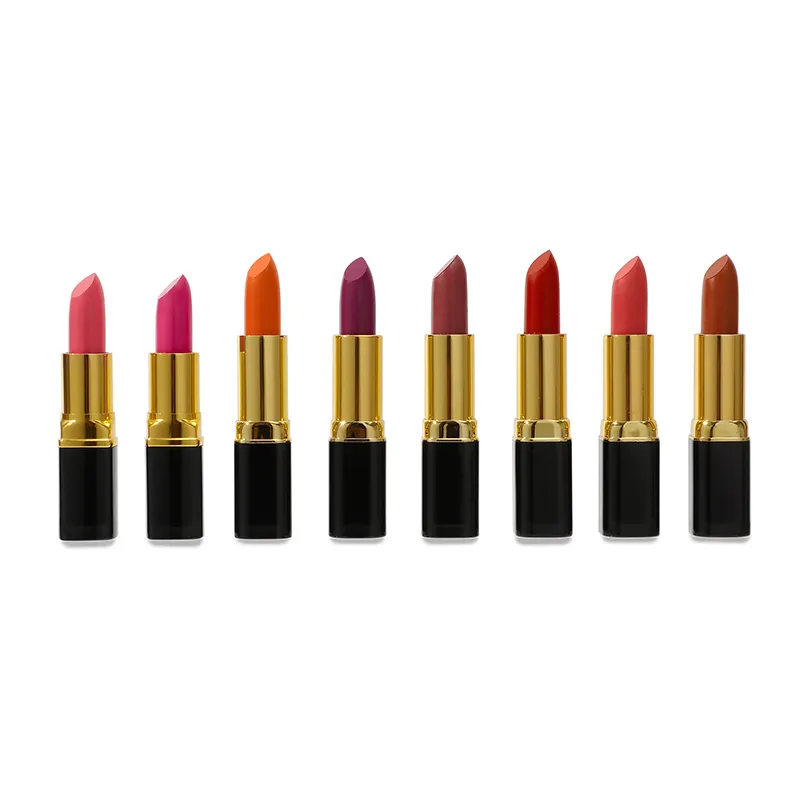 Custom Long Lasting Luxury Lipstick Packaging Colors Private Label OEM ODM Wholesale Makeup Waterproof Lipstick Set