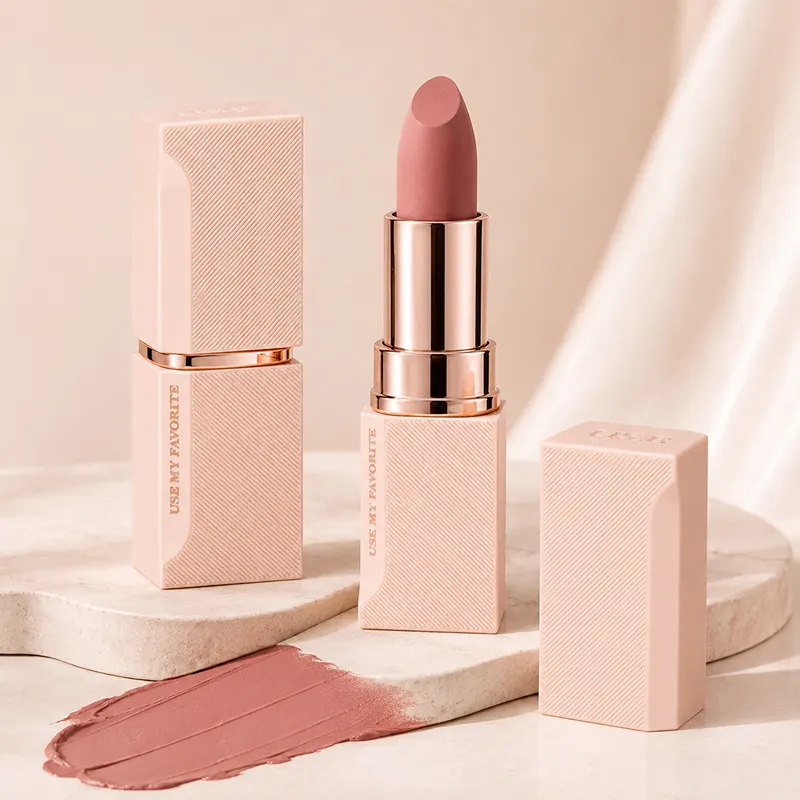 Custom Lipstick OEM High-quality Cosmetic Manufacturer Clean Formula Waterproof Non-Stick Matte Lipstick Private Label