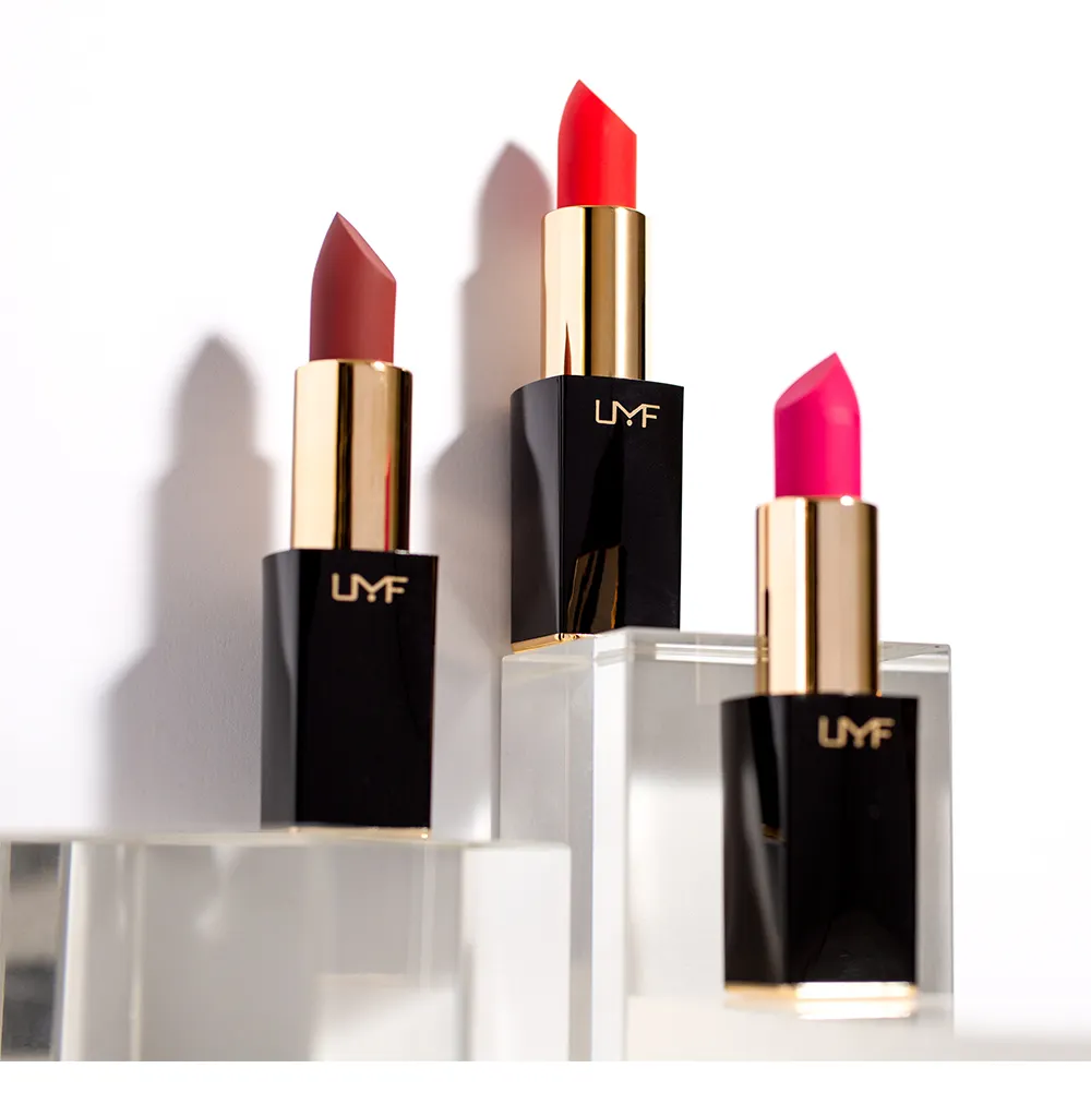 Matte Red Lipstick Fashion Luxury Waterproof Long Lasting High Pigmented Custom Private Label Cosmetic