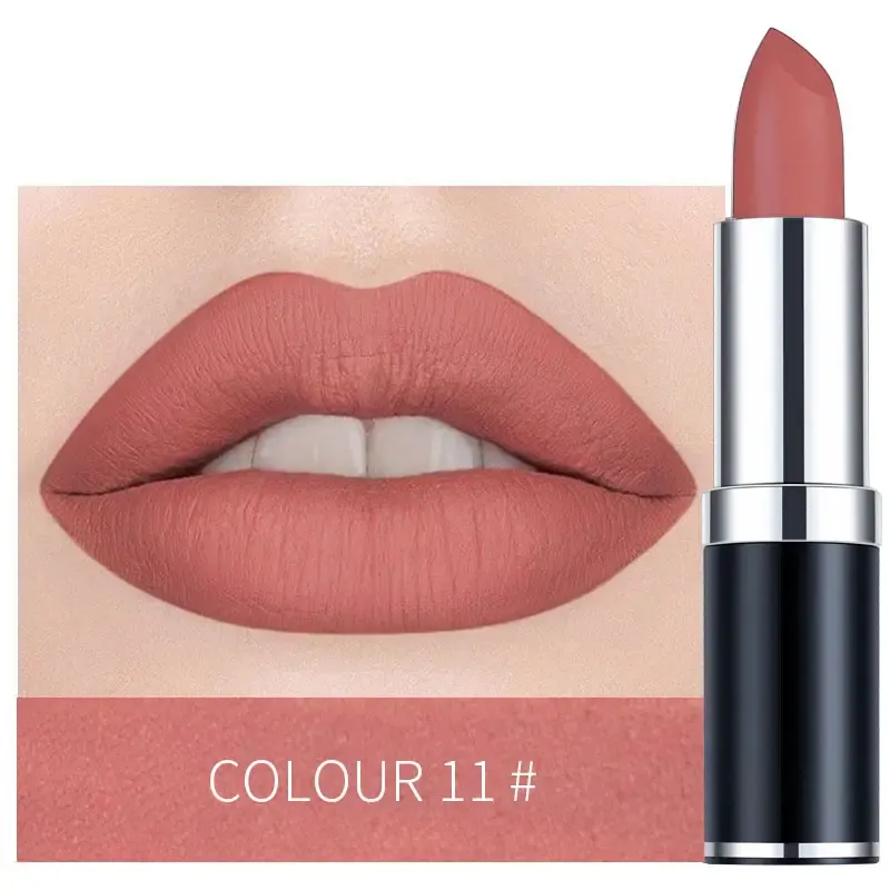 Custom Lipsticks OEM Wholesale Makeup Factory ODM Waterproof Matte Moisturizing Nude Matte Lipstick Set Private Label