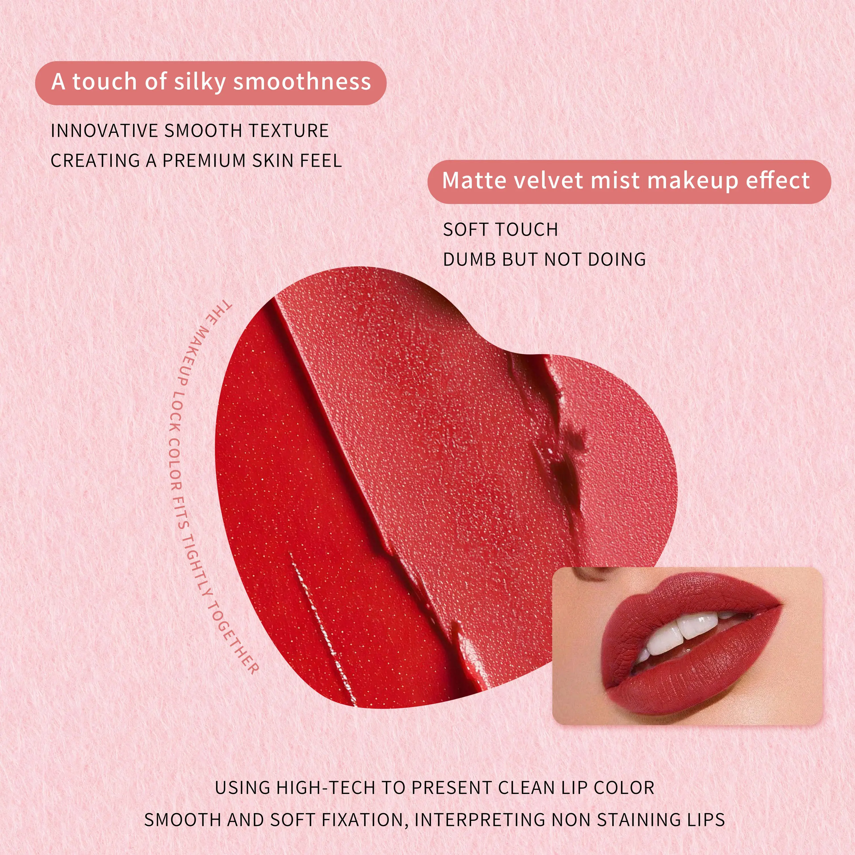 Custom Lipsticks Oem Makeup Factory Fashion Luxury Non-stick Waterproof Long-lasting Matte Lipstick Private Label