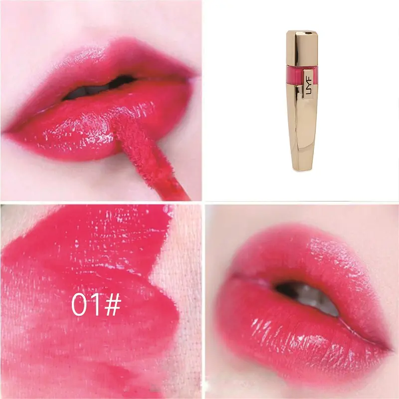 3 Colors Glitter Gel Mineral Liquid Lipstick Lip Gloss Diamond Shimmer Metallic Waterproof Long Lasting Smudge Proof Lip Tint