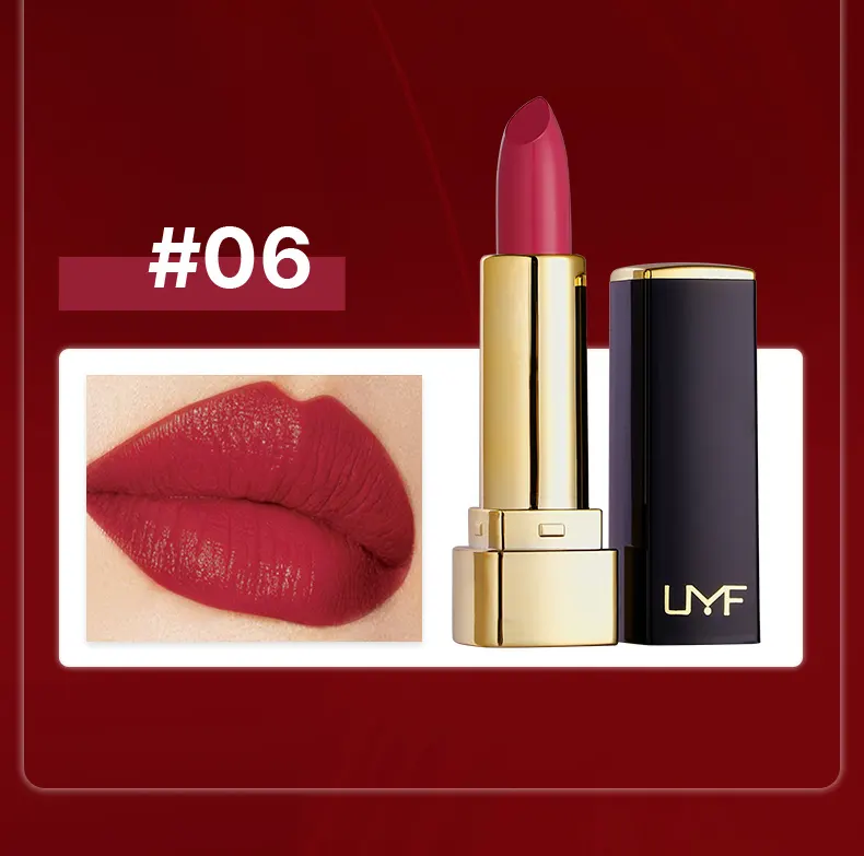 Custom Lipstick Oem Cosmetic Manufacturers Waterproof Long-lasting Moisturizing Velvet Ladies Lipstick Private Label