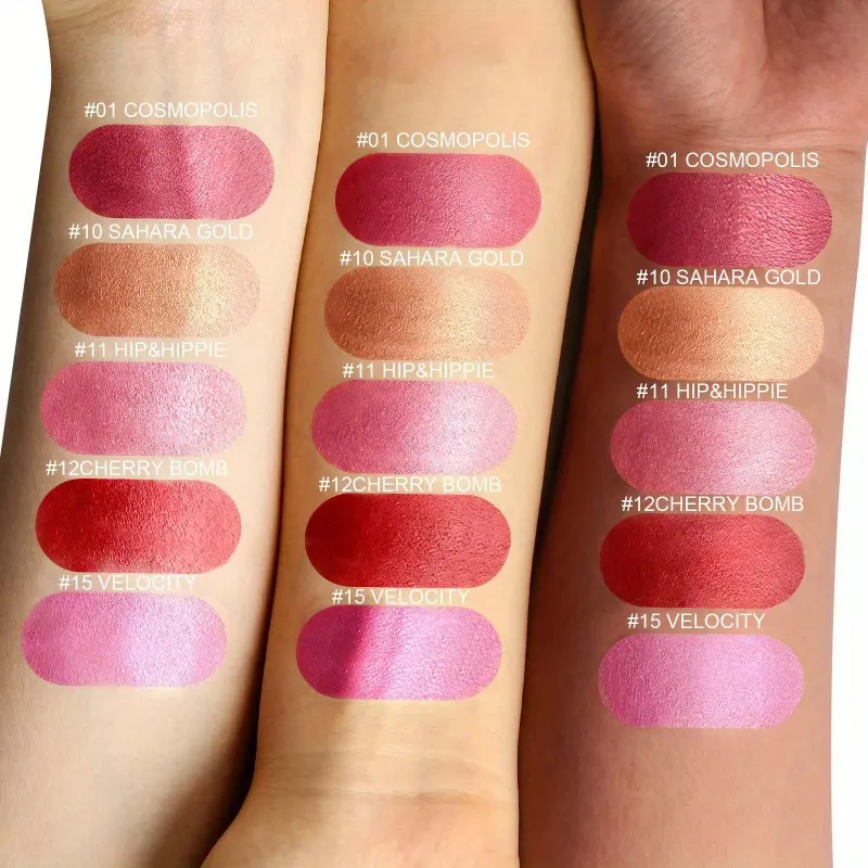 Custom Moisturizing Waterproof Long-lasting Pearlescent Glitter Lipstick OEM Cosmetics Manufacturers 3.5g Private Label