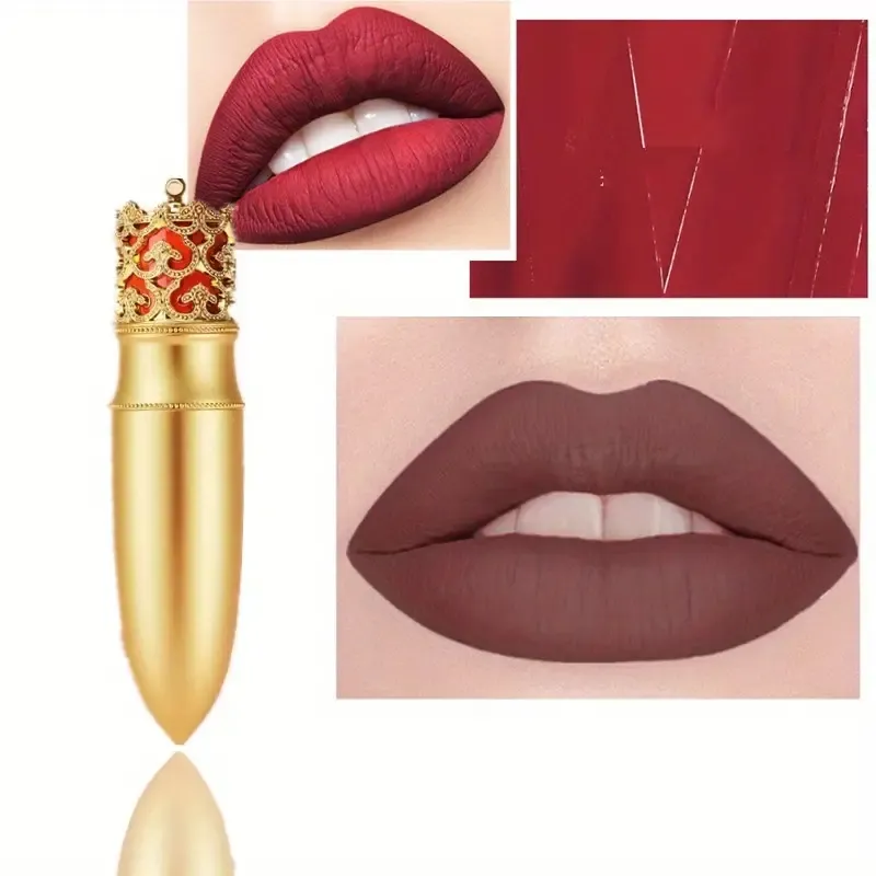 Custom Lipstick Oem Cosmetic Manufacturers Makeup Waterproof Long-lasting Moisturizing Matte Crown Lipstick Private Label
