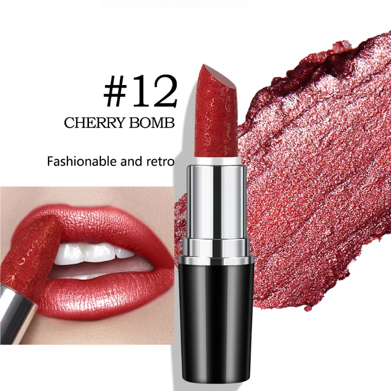 Custom Lipstick Oem Makeup Manufacturers High Quality Waterproof Long-lasting Moisturizing Pearlescent Lipstick Private Label