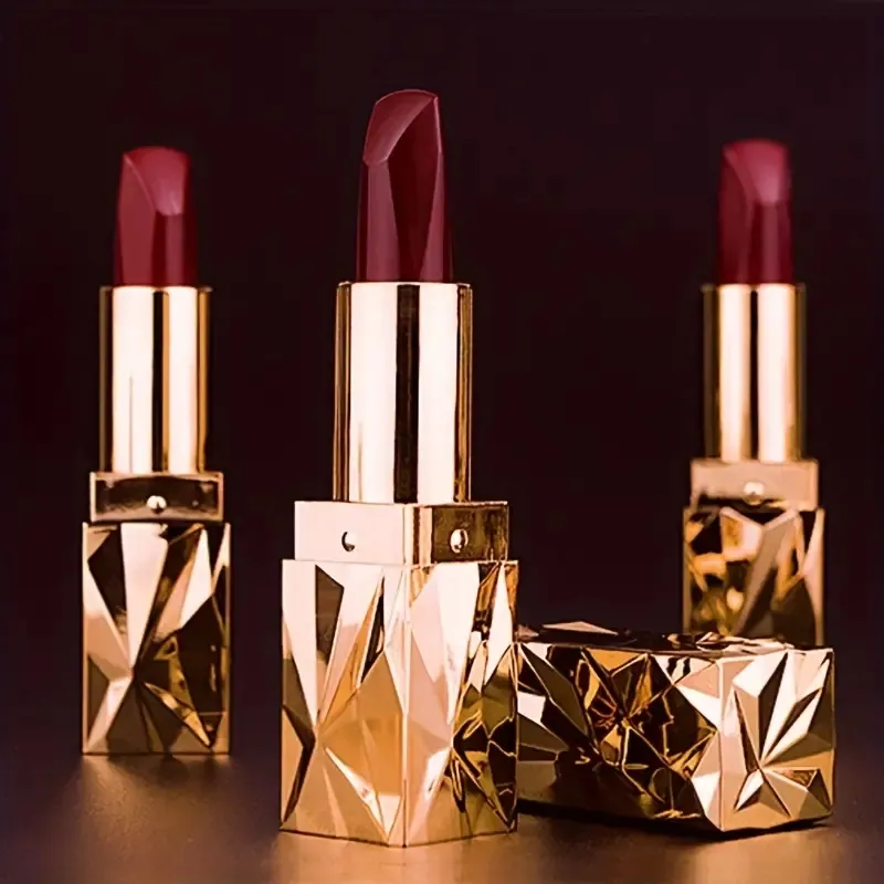 Custom Lipstick Oem Cosmetics Manufacturers Makeup Waterproof Moisturizing Matte Three-color Lipstick Private Label