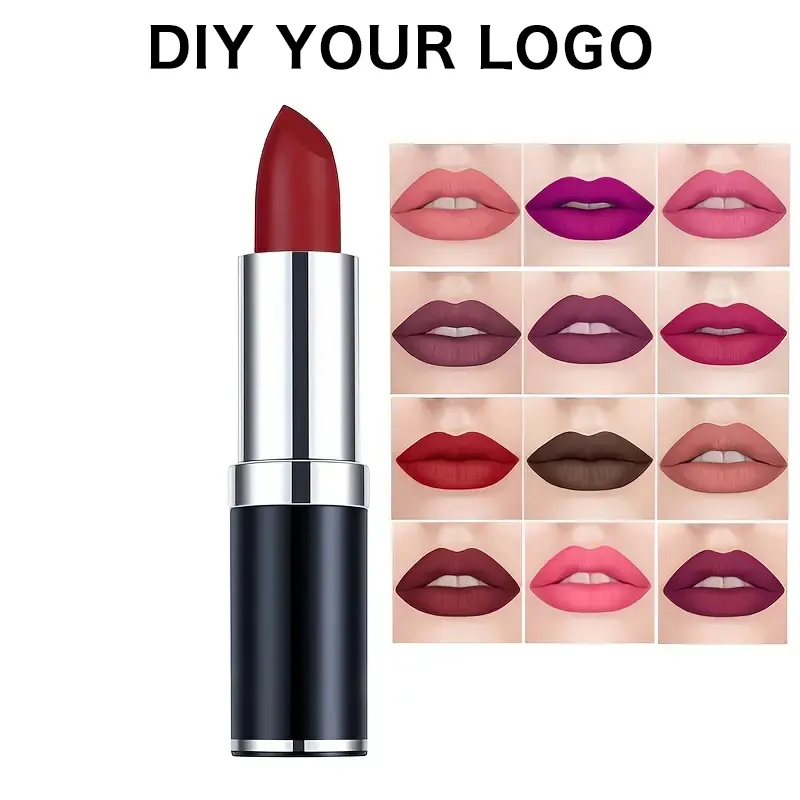12Color HighEnd Lipstick Set OEM Customization Matte & Moisturizing