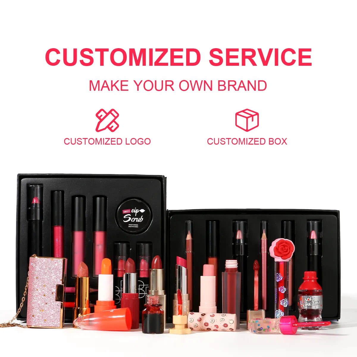 Private Label Custom 2 in 1matte Ladies Lipstick Longlasting Creamy Oem Red Waterproof Colorfast Lip Sticks